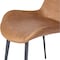 Jeffcoco Furniture Dining Chair Leather Seat,Desk Chair,Modern Design Dining Room Furniture, (Brown Chair One Piece)
