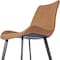 Jeffcoco Furniture Dining Chair Leather Seat,Desk Chair,Modern Design Dining Room Furniture, (Brown Chair One Piece)