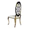 Jeffcoco Furniture Luxury Dining Chair Armless Gold Backrest Kitchen Living Wedding Event Home Furniture (High Back)