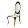 Jeffcoco Furniture Luxury Dining Chair Armless Gold Backrest Kitchen Living Wedding Event Home Furniture (High Back)