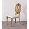 Jeffcoco Furniture Luxury Dining Chair Armless Gold Backrest Kitchen Living Wedding Event Home Furniture (Hollow)