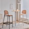 Jeffcoco Furniture Bar Stool, High Bar Chair Leisure Chair Bar Stool Outdoor Chair Home Bar Stool Plastic Chair Outdoor 4 leg High Chair
