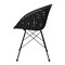 Jeffcoco Furniture industrial stylel Chair Modern Design Dining Chair For Home,Restaurant,Office Desk Reading,Coffee Shop,Indoor Outdoor Chair (Black)