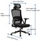 Jeffcoco Furniture Ergonomic Office Chair,High-Back With Wheels,Breathable Mesh, Comfortable Seat,Adjustable Back, Headrest, Soundproof wheel