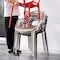 Jeffcoco Furniture Interior Design PP Chair Leisure Chair For Home Office Centre Place Dining Coffee Shop,Restaurant (White One Piece)