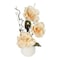Jeffcoco Furniture Artificial flower,Artificial plants with Holder Plate Home Decor indoor, outdoor, Garden,Table Desk decoration For Housewarming Gift (Yellow)