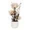 Jeffcoco Furniture Artificial flower,Artificial plants with Holder Plate Home Decor indoor, outdoor, Garden,Table Desk decoration For Housewarming Gift (Yellow)