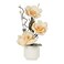 Jeffcoco Furniture Artificial flower,Artificial plants with Holder Plate Home Decor indoor, outdoor, Garden,Table Desk decoration For Housewarming Gift (Yellow)