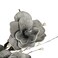 Jeffcoco Furniture Artificial flower,Artificial plants with Holder Plate Home Decor indoor, outdoor, Garden,Table Desk decoration For Housewarming Gift (Grey)