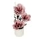 Jeffcoco Furniture Artificial flower,Artificial plants with Holder Plate Home Decor indoor, outdoor, Garden,Table Desk decoration For Housewarming Gift (Pink)