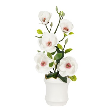 Jeffcoco Furniture Artificial flower,Artificial plants Home Decor indoor, outdoor, Garden,Table Desk decoration For Housewarming Gift Consolida ajacis (White)