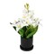 Jeffcoco Furniture Artificial flower,Artificial plants with Holder Plate Home Decor Corner,indoor, outdoor, Garden, decoration For House Decorative Art Display (White)