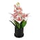 Jeffcoco Furniture Artificial flower,Artificial plants with Holder Plate Home Decor Corner,indoor, outdoor, Garden, decoration For House Decorative Art Display (Light Pink)