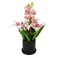 Jeffcoco Furniture Artificial flower,Artificial plants with Holder Plate Home Decor Corner,indoor, outdoor, Garden, decoration For House Decorative Art Display (Light Pink)