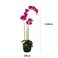 Jeffcoco Furniture Artificial flower,Artificial plants with Holder Plate Home Decor Corner,indoor, outdoor, Garden, decoration For House Decorative art (Dark Pink)