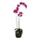Jeffcoco Furniture Artificial flower,Artificial plants with Holder Plate Home Decor Corner,indoor, outdoor, Garden, decoration For House Decorative art (Dark Pink)