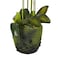Jeffcoco Furniture Artificial flower,Artificial plants with Holder Plate Home Decor Corner,indoor, outdoor, Garden, decoration For House Decorative art (White)