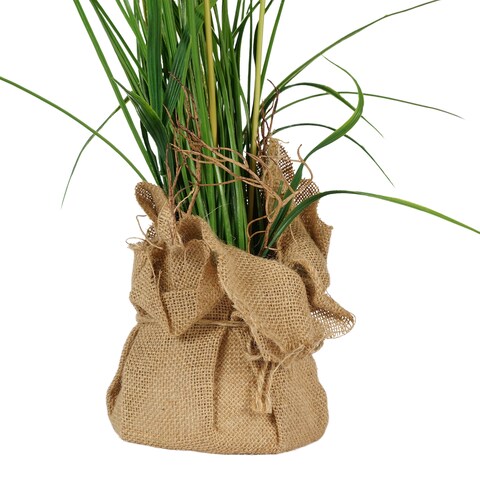 Jeffcoco Furniture Home Decor Artificial Plant Gift Set of 3 Reed grass simulation plant fake flower simulation flower green tree decoration for indoor,living room(White)