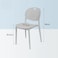 Jeffcoco Furniture Modern Mid Century Premium Plastic Chair,Curved Back Dining Chairs For Kitchen Garden Lounge Meeting Room,1PCS White