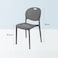 Jeffcoco Furniture Modern Mid Century Premium Plastic Chair,Curved Back Dining Chairs For Kitchen Garden Lounge Meeting Room,1PCS Grey