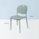 Jeffcoco Furniture Modern Mid Century Premium Plastic Chair,Curved Back Dining Chairs For Kitchen Garden Lounge Meeting Room,1PCS Green
