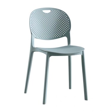 Jeffcoco Furniture Modern Mid Century Premium Plastic Chair,Curved Back Dining Chairs For Kitchen Garden Lounge Meeting Room,1PCS Green