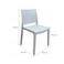 Jeffcoco Furniture Modern Mid Century Premium Plastic Chair,Curved Back Dining Chairs For Kitchen Garden Lounge Meeting Room,1PCS White