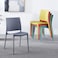 Jeffcoco Furniture Modern Mid Century Premium Plastic Chair,Curved Back Dining Chairs For Kitchen Garden Lounge Meeting Room,1PCS Grey