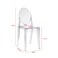Jeffcoco Furniture Casper Modern Acrylic Stacking Kitchen and Dining Room Chair in Clear - Fully Assembled (No Arm Chair)