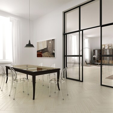 Jeffcoco Furniture Casper Modern Acrylic Stacking Kitchen and Dining Room Chair in Clear - Fully Assembled (No Arm Chair)