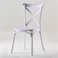 Jeffcoco Furniture stackable chair Injection processing Fixed leg plastic leisure chair outdoor/indoor outside/inside Patio/Garden chair Water/sun proof Dining chair (white 1pc)