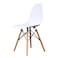 Jeffcoco Furniture Plastic leisure chair office chair-White color 1 pcs