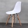 Jeffcoco Furniture Plastic leisure chair office chair-White color 1 pcs