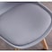 Jeffcoco Furniture Wooden Leg Leather cusion seat chair for dining,desk chair white 1 pcs