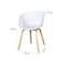 Jeffcoco Furniture Leisure Chair For Lounge,Dining desk chair white 1 pcs