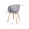 Jeffcoco Furniture Leisure Chair For Lounge,Dining desk chair Grey 1 pcs
