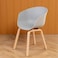 Jeffcoco Furniture Leisure Chair For Lounge,Dining desk chair Grey 1 pcs