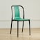 Jeffcoco Furniture Restaurant Dining Chair Outdoor Indoor Plastic Chair,Stackable Dining Chair,1pcs Green