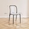 Jeffcoco Furniture Restaurant Dining Chair Outdoor Indoor Plastic Chair,Stackable Dining Chair,1pcs White