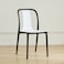 Jeffcoco Furniture Restaurant Dining Chair Outdoor Indoor Plastic Chair,Stackable Dining Chair,1pcs White