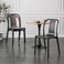 Jeffcoco Furniture Restaurant Dining Chair Outdoor Indoor Plastic Chair,Stackable Dining Chair,1pcs Black
