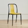 Jeffcoco Furniture Restaurant Dining Chair Outdoor Indoor Plastic Chair,Stackable Dining Chair,1pcs Yellow
