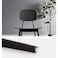 Jeffcoco Furniture Restaurant Dining Chair Outdoor Indoor Plastic Chair,Stackable Dining Chair,1pcs Black