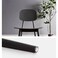 Jeffcoco Furniture Restaurant Dining Chair Outdoor Indoor Plastic Chair,Stackable Dining Chair,1pcs Black