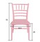 Jeffcoco Baby Chair Kids Plastic School Study Chair Chivari Party Chair Pink Bamboo Design