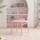 Jeffcoco Baby Chair Kids Plastic School Study Chair Chivari Party Chair Pink Bamboo Design