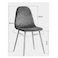 Jeffcoco Furniture Dining Chairs for Mid Century Modern Side Chairs, Fabric Upholstered Dining Chair with Metal Legs Kitchen, Living Room, Resaturant and events,1pcs Brown