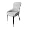 Jeffcoco Furniture PU Leather Modern Design Dining Chair,Comfortable Seat Kitchen Furniture,Grey 1 Pcs