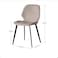 Jeffcoco Furniture Farbic Modern Design Dining Chair,Comfortable Seat Kitchen Furniture,Brown 1 Pcs