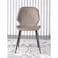 Jeffcoco Furniture Farbic Modern Design Dining Chair,Comfortable Seat Kitchen Furniture,Brown 1 Pcs